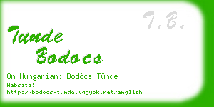 tunde bodocs business card